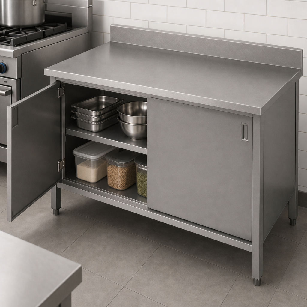 Cabinet Base with Hinged Doors