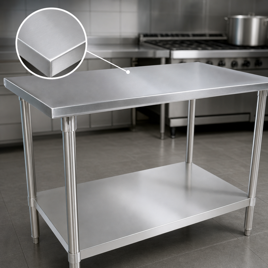 16-Gauge Stainless Steel Top
