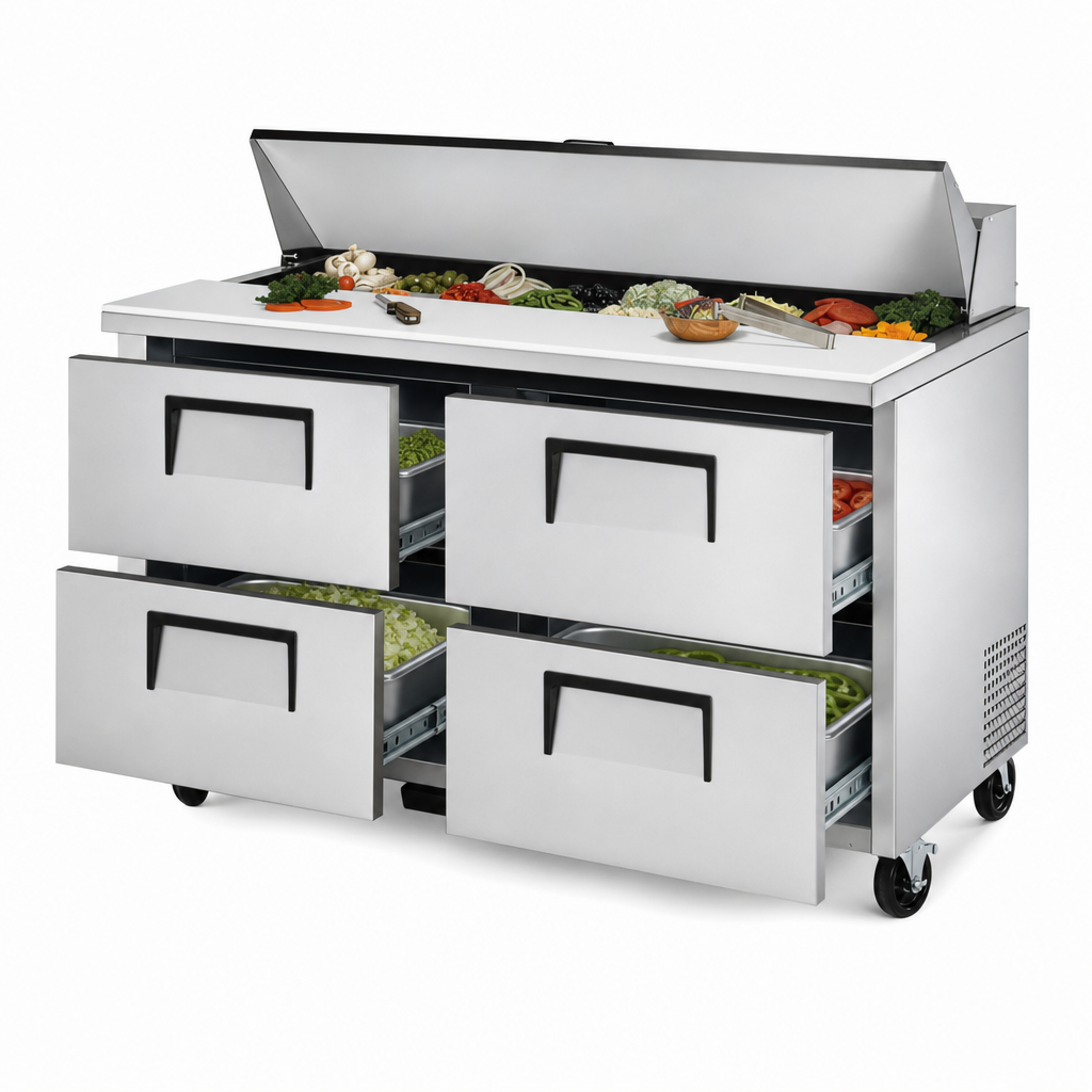 Four Refrigerated Drawers