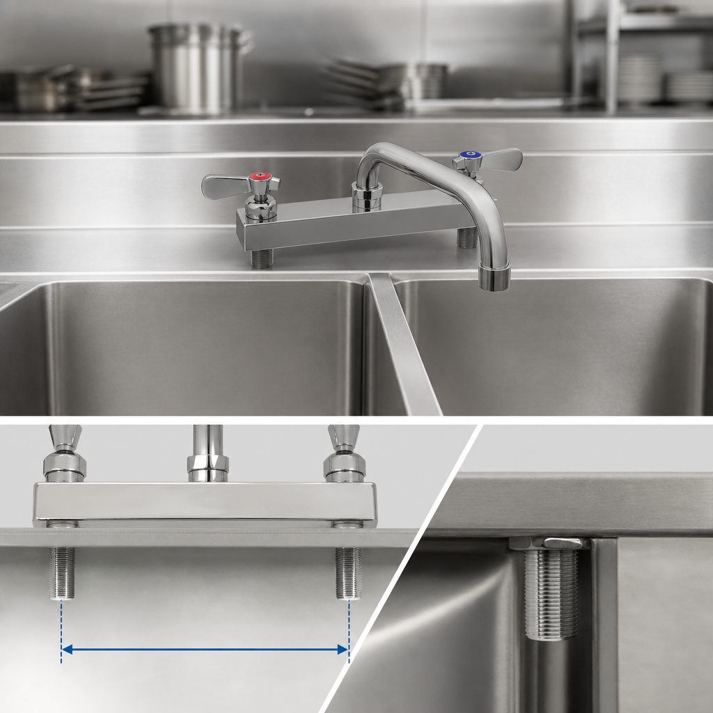 8-Inch Center Deck Mount
