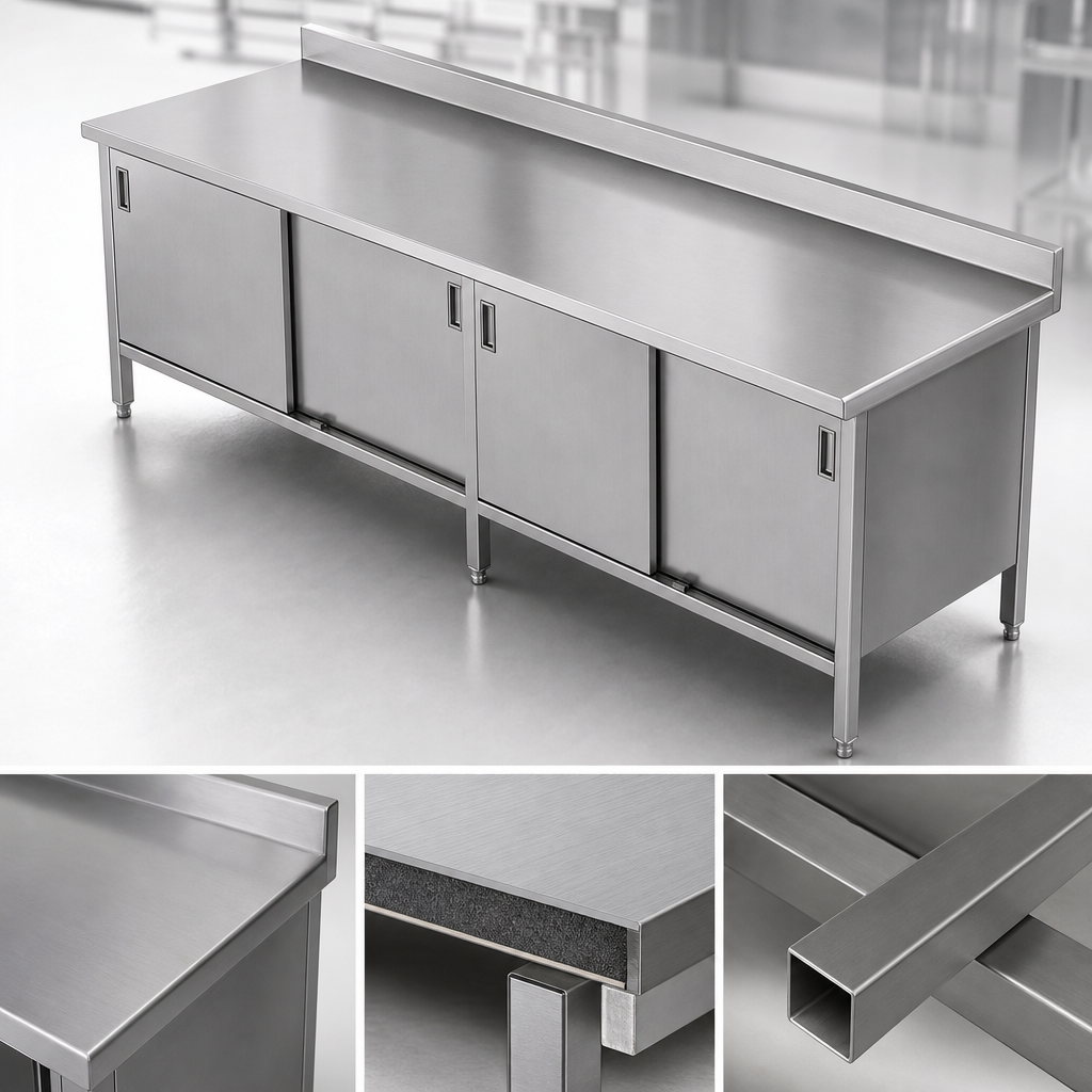 16-Gauge Stainless Steel Top