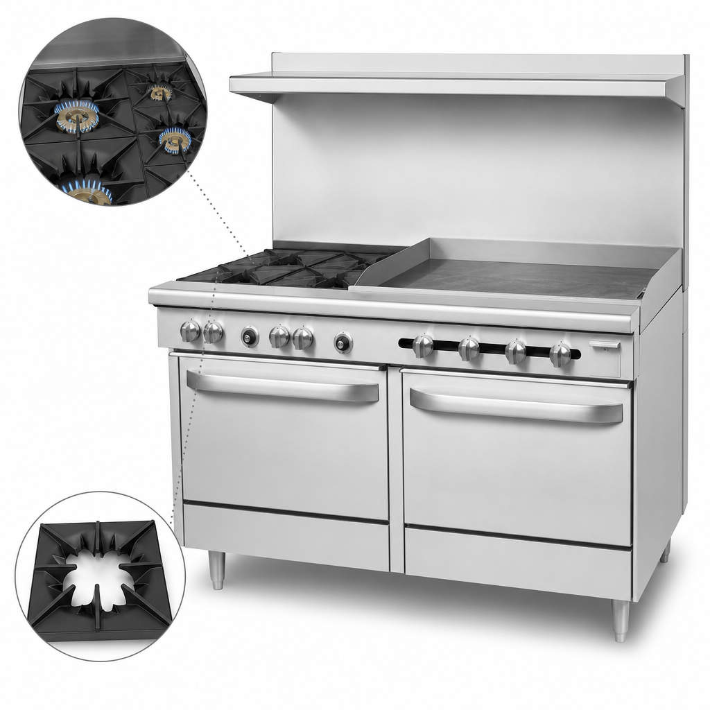 Two Open Burners