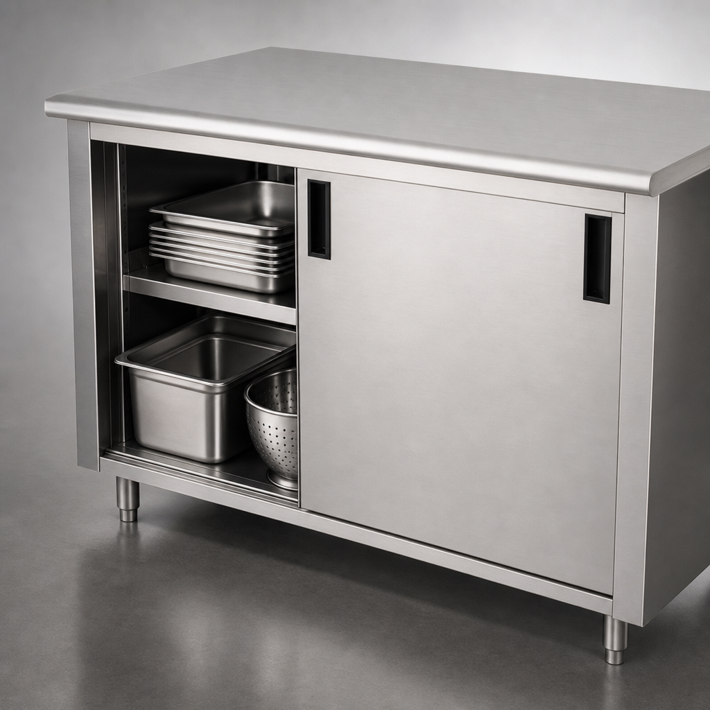 Cabinet Base with Sliding Doors