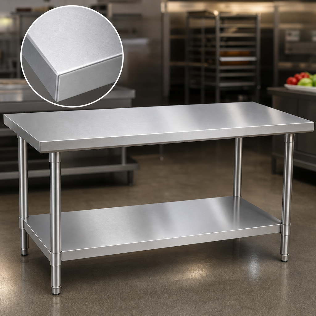 16-Gauge Stainless Steel Top