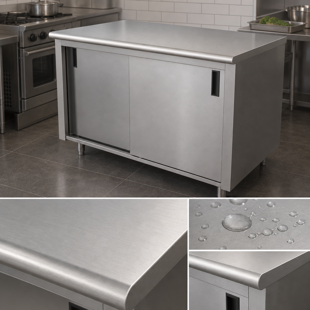 14-Gauge 304 Stainless Steel Top