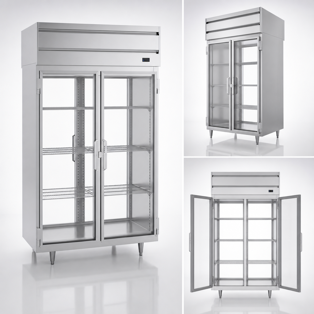 Four Glass Pass-Thru Doors