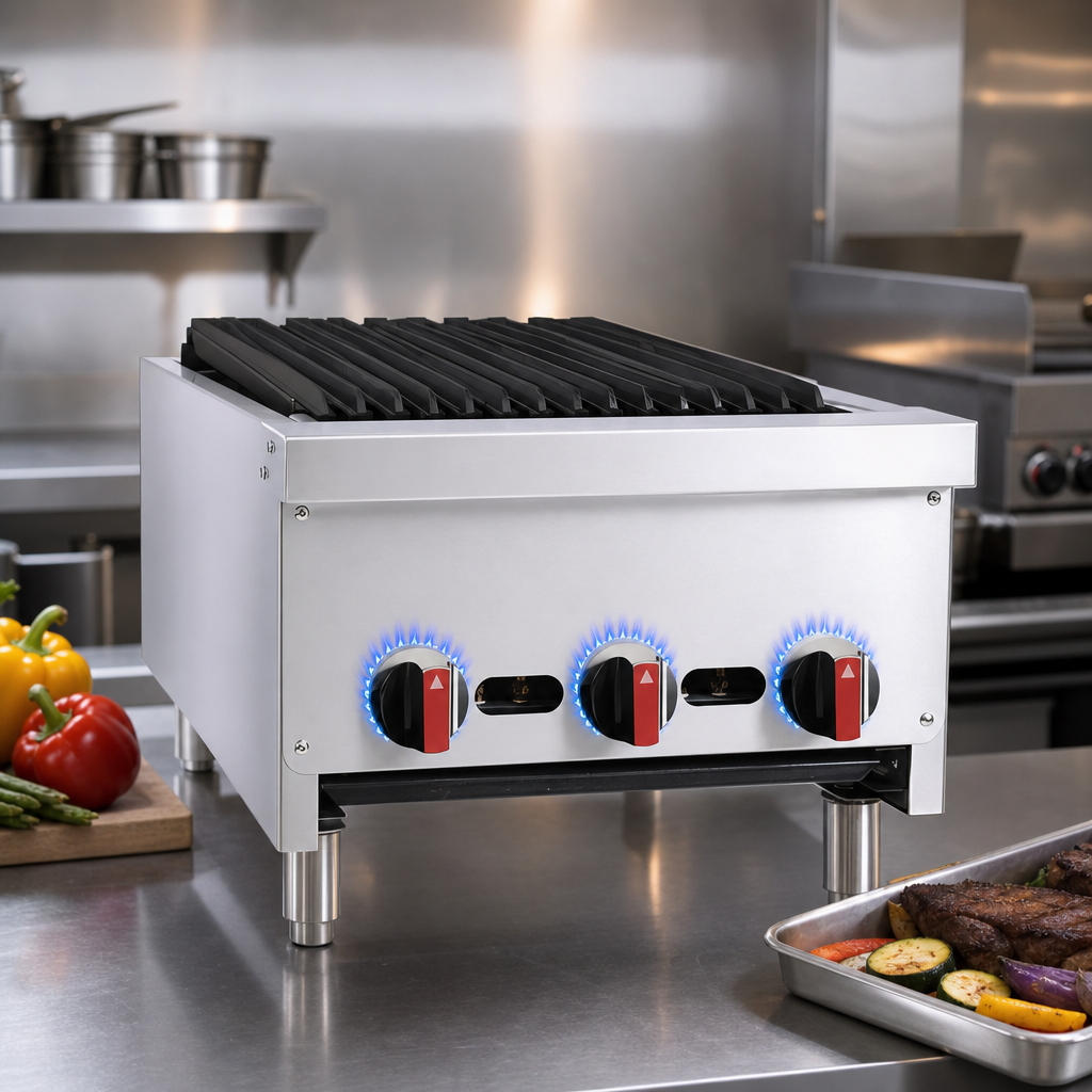 Three Manual Burners