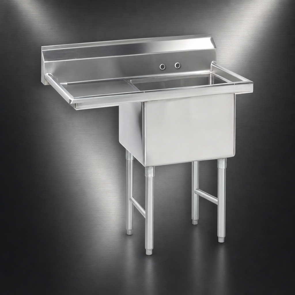 16-Gauge 304 Stainless Steel Construction