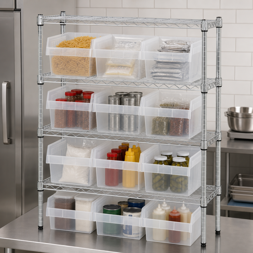 4 Shelves Included