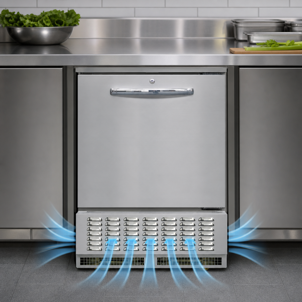 Front-Breathing Refrigeration System