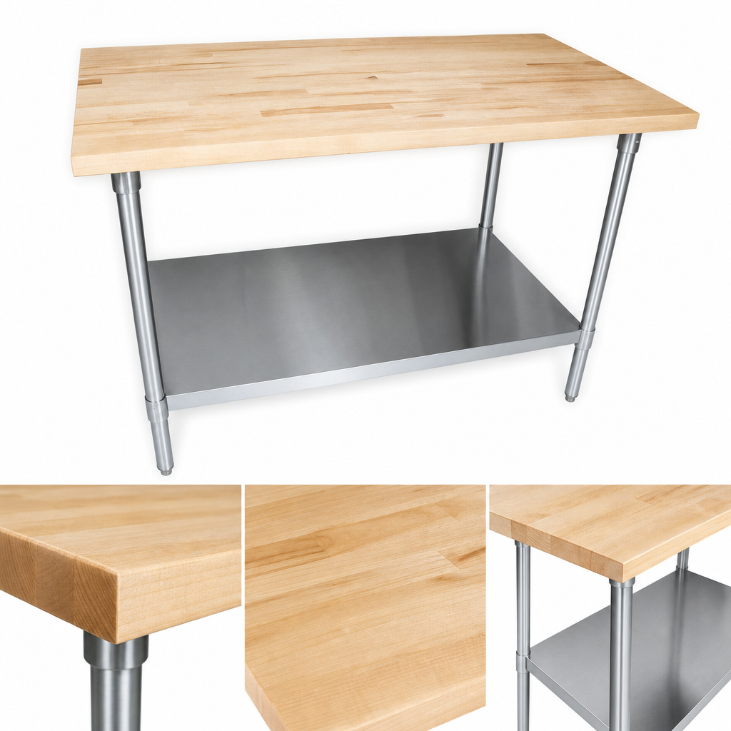 1-3/4-Inch Hard Maple Flat Top