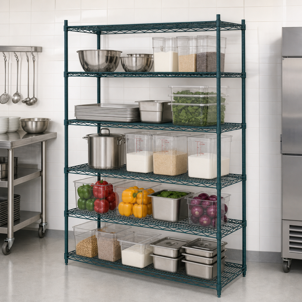 Five Wire Shelves
