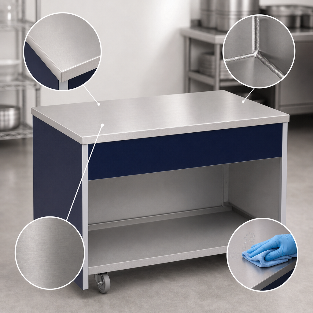 Heavy-Duty Stainless Steel Top
