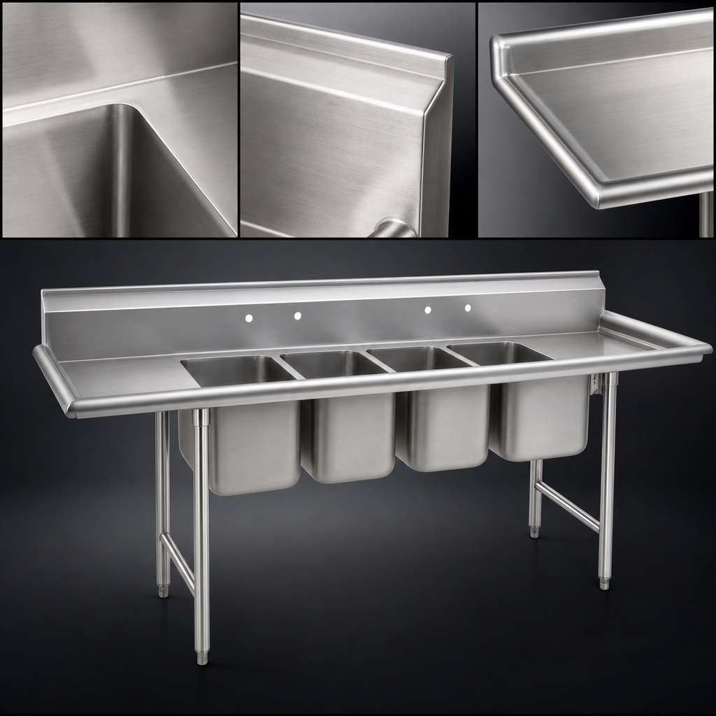 Heavy-Gauge 304 Stainless Steel Construction