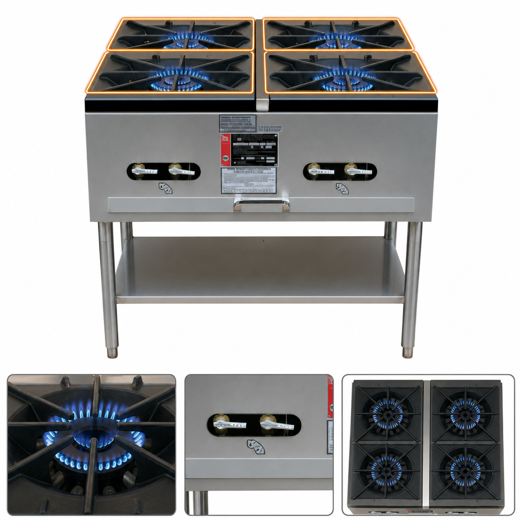 Four Burner Sections