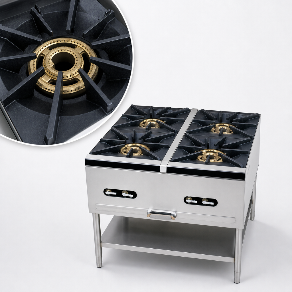 Two-Ring Cast Iron Burners
