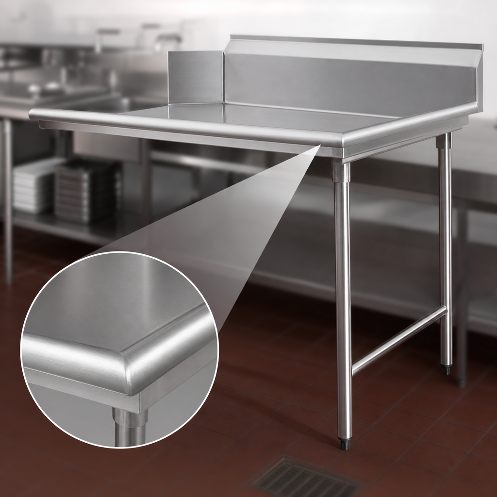 16-Gauge 304 Stainless Steel Top