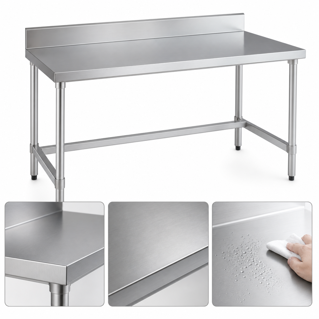 16-Gauge 304 Stainless Steel Top