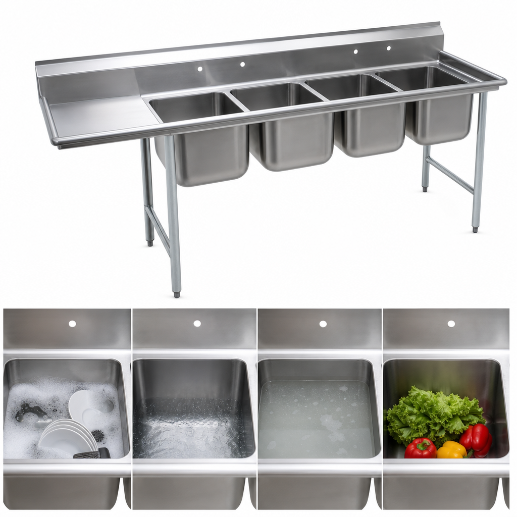Four-Compartment Workstation