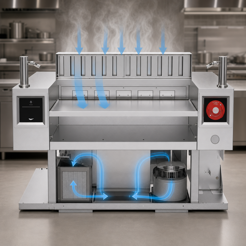 Self-Contained Downdraft Vent System