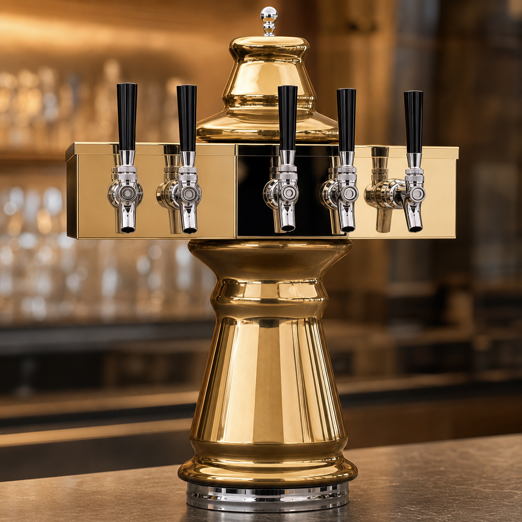 Four Stainless Steel Faucets