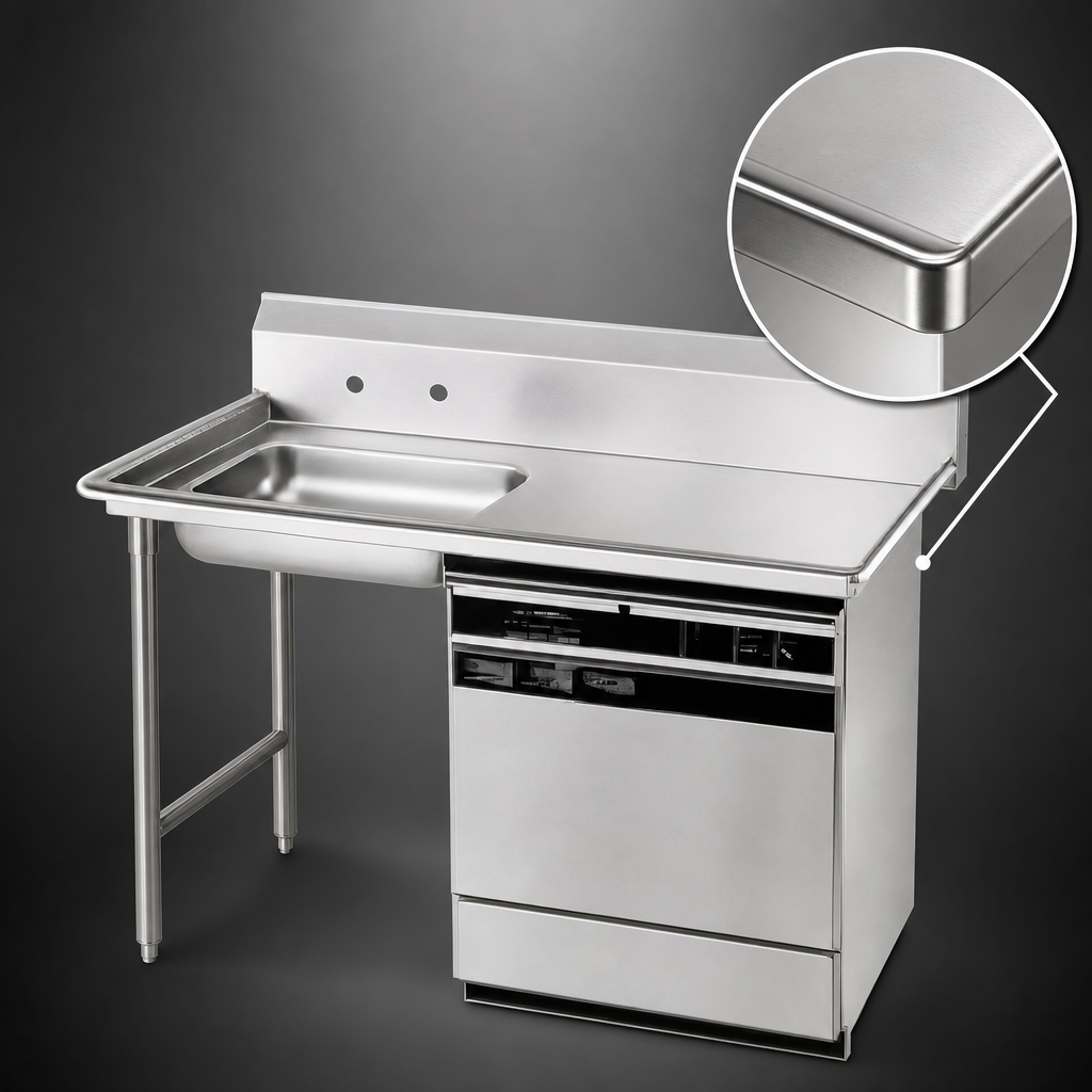 16-Gauge 304 Stainless Steel Top