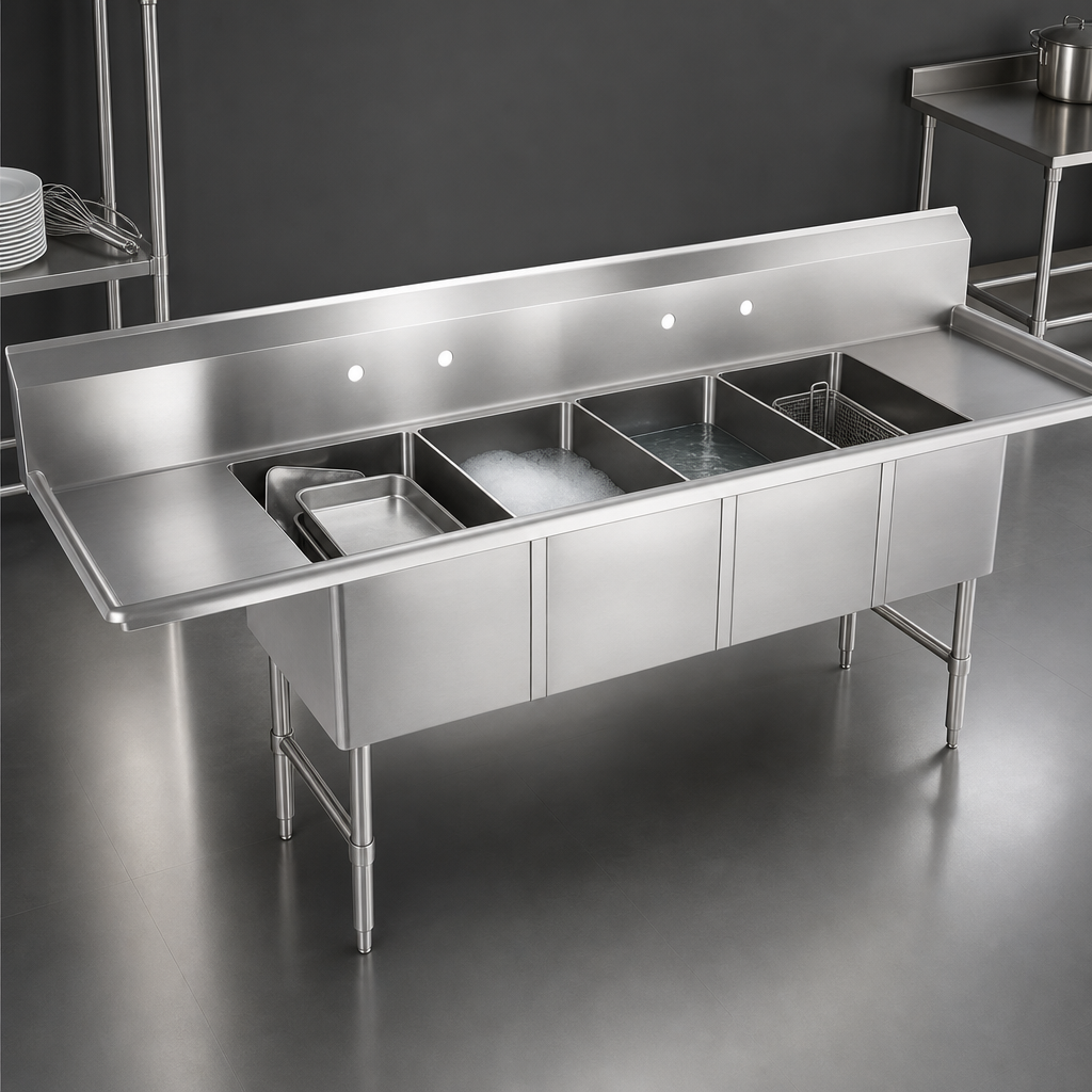 Four-Compartment Sink