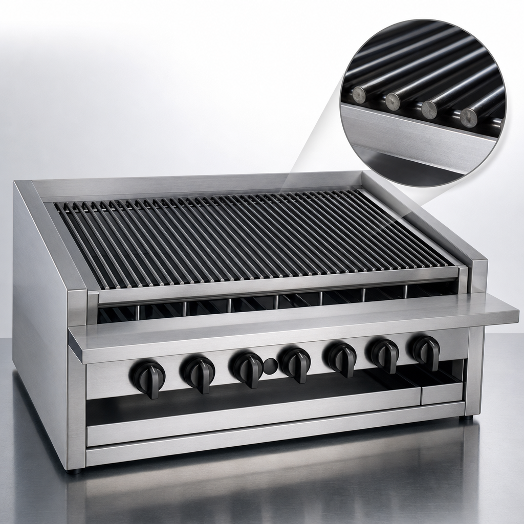 Free-Floating Round Rod Top Grate