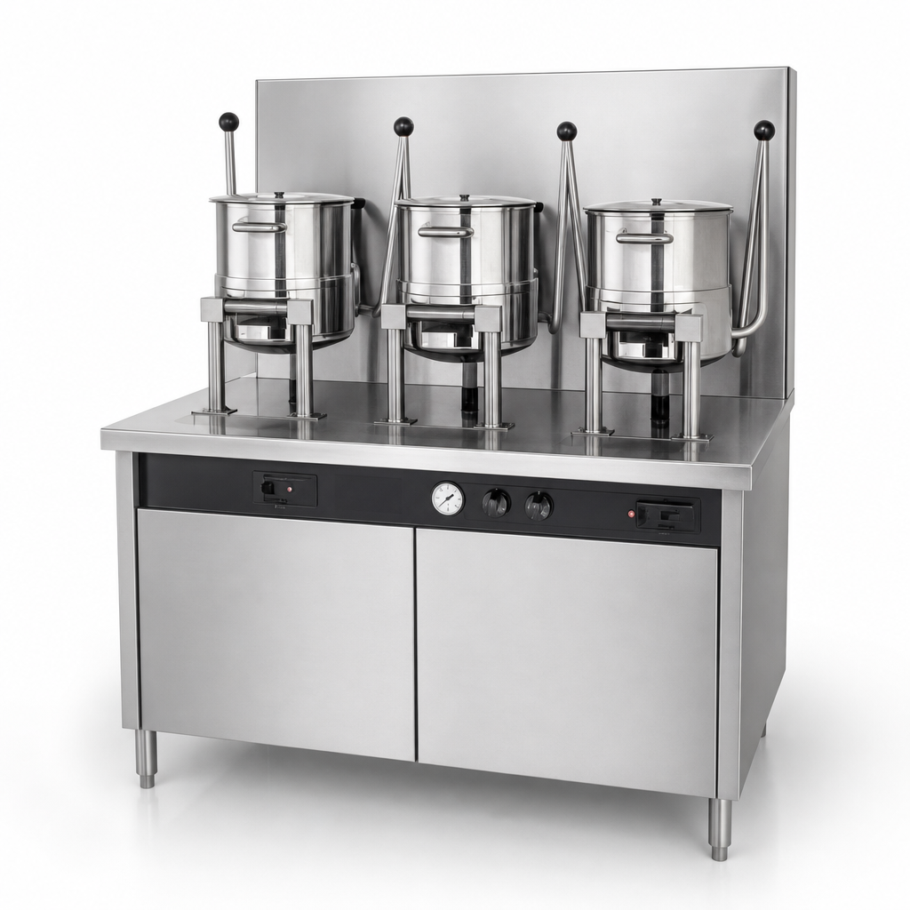 Three 20-Quart Kettles