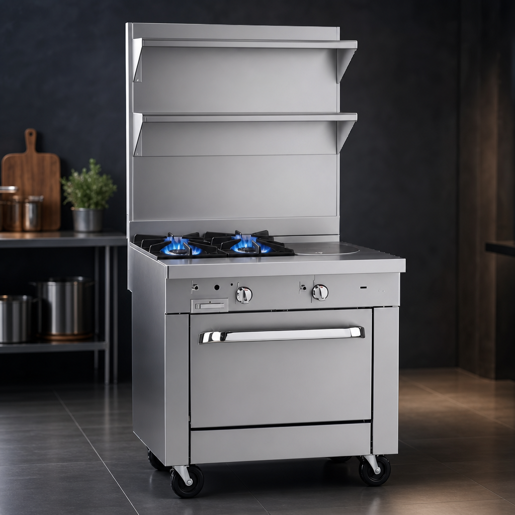 Two 45,000 BTU Open Burners