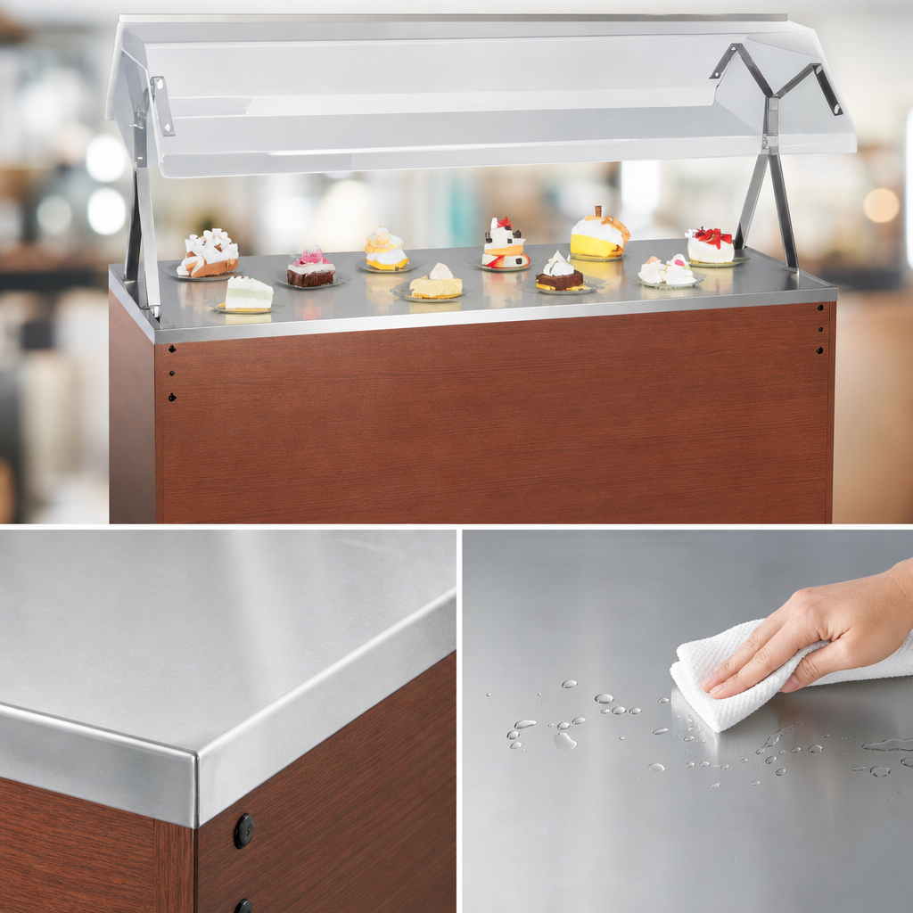 Seamless Stainless Steel Work Surface
