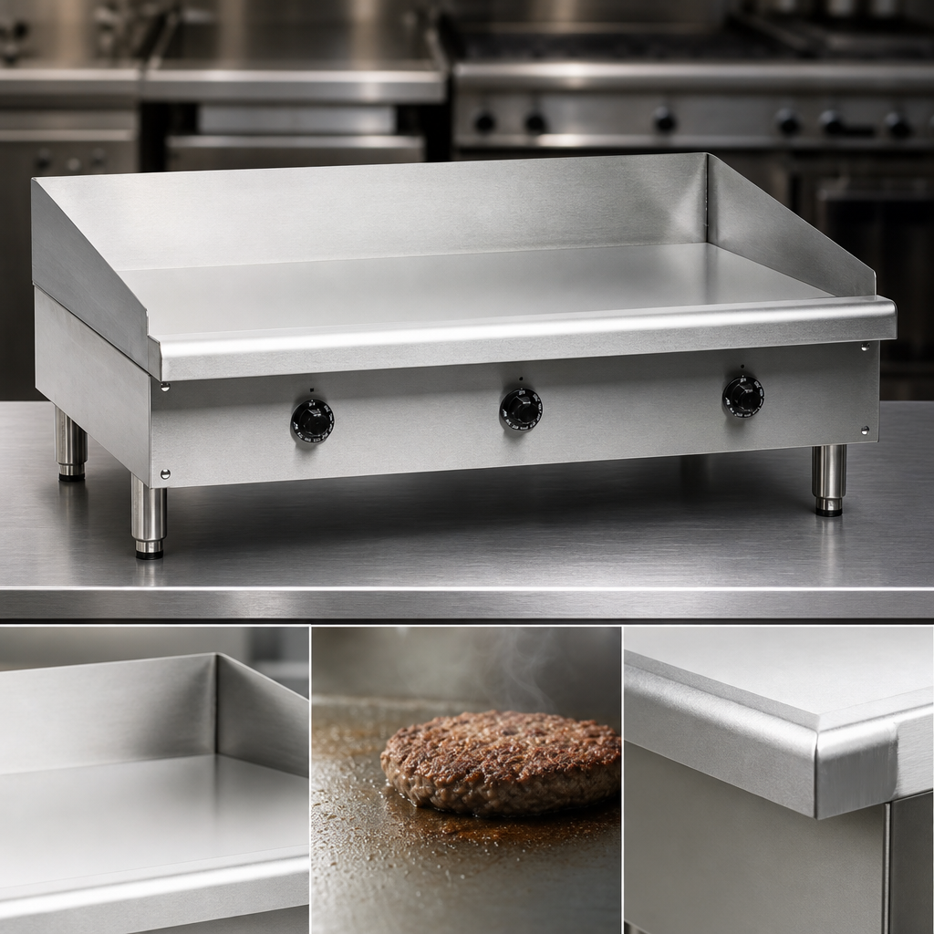 Polished Steel Griddle Plate
