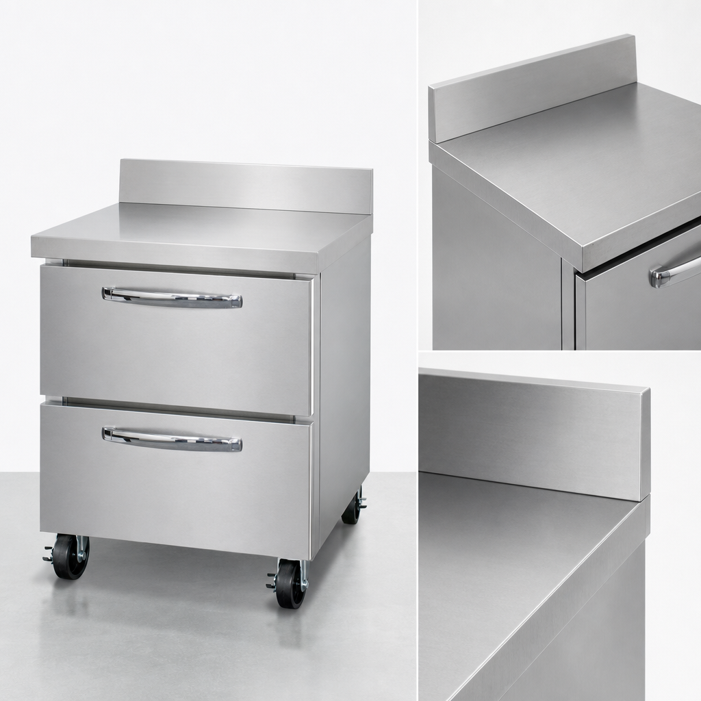 Integrated Work Top with Backsplash