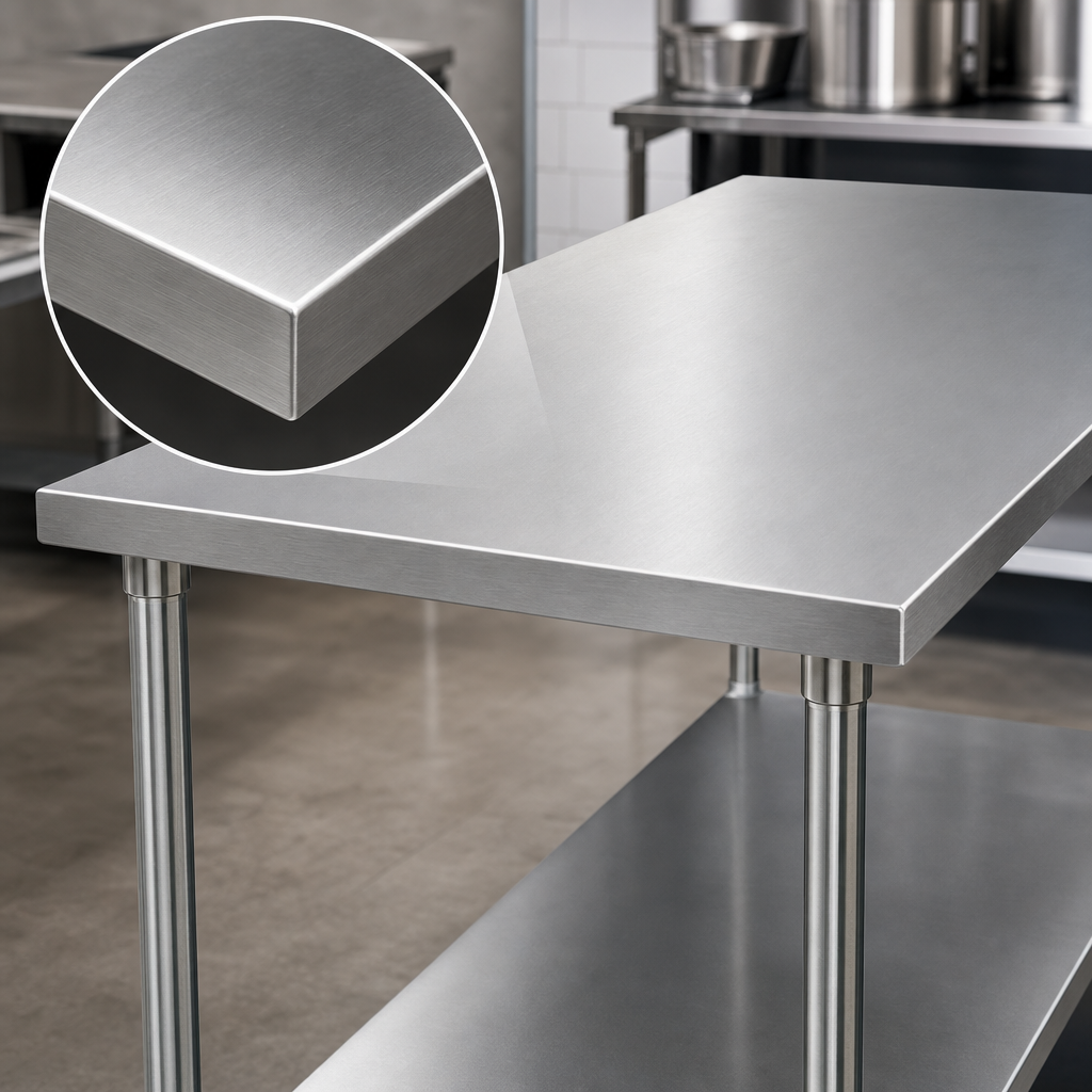 16-Gauge Stainless Steel Top