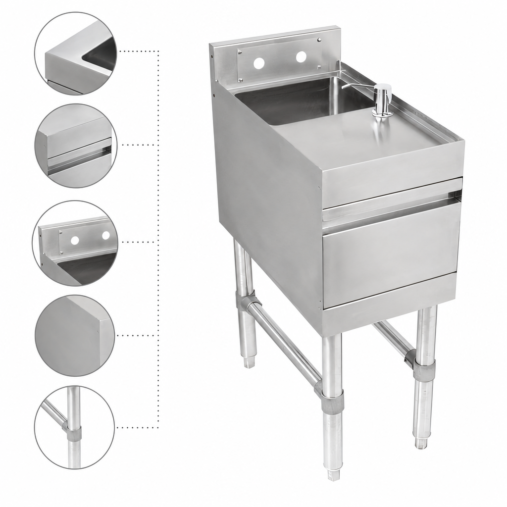 18-Gauge Stainless Steel Construction