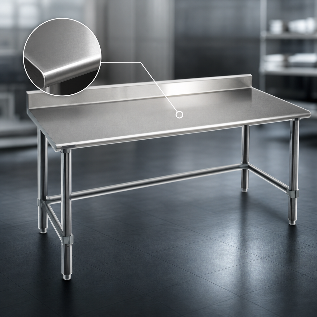 16-Gauge Stainless Steel Top