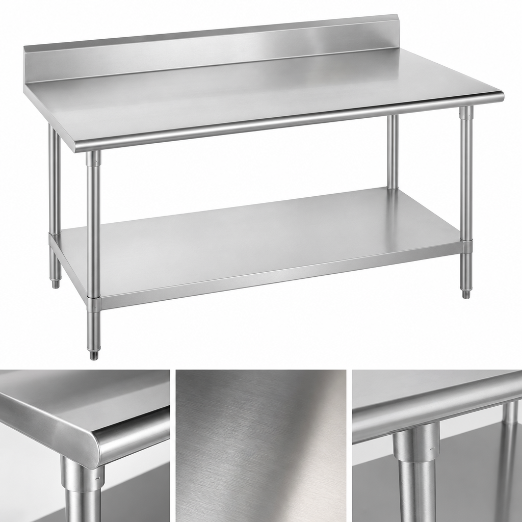 14-Gauge 304 Stainless Steel Top