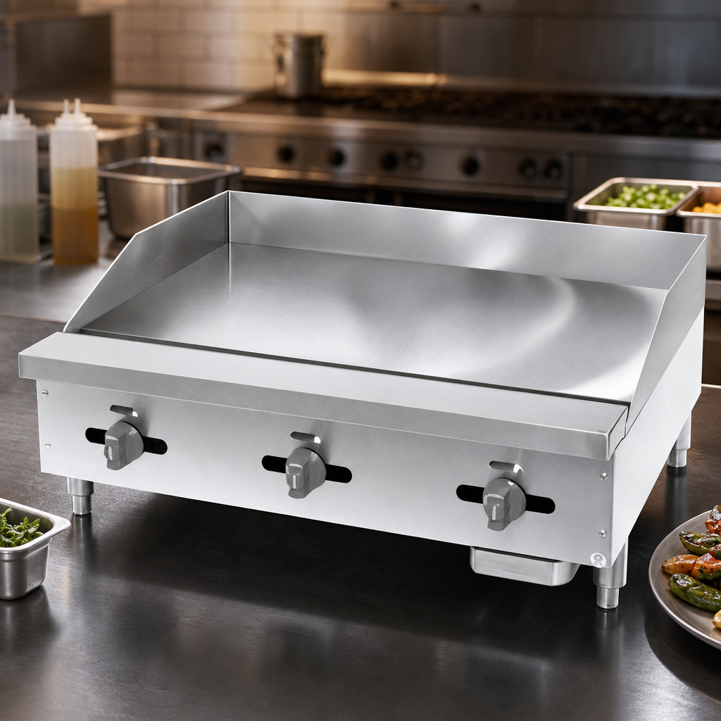 Polished Steel Griddle Plate