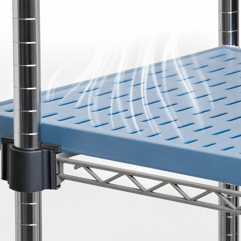 Louvered Shelf Surface