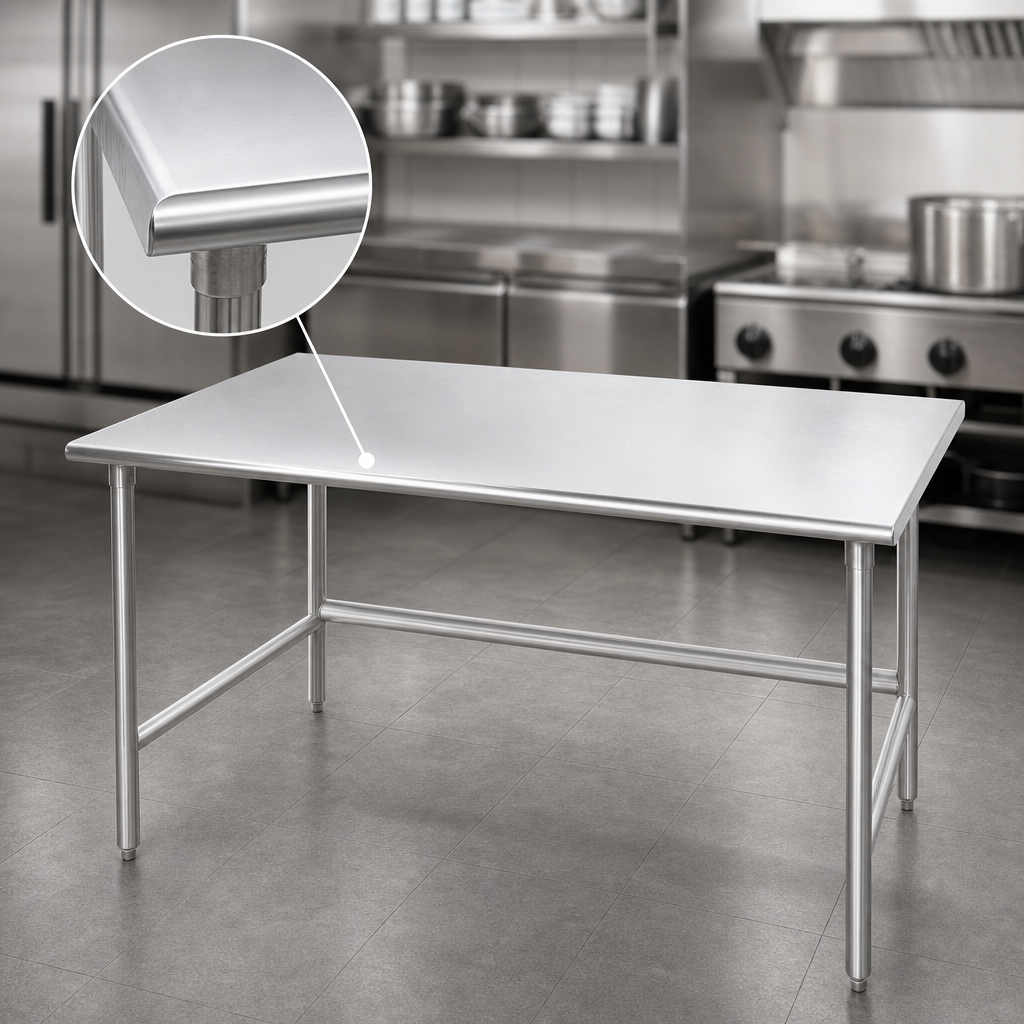 14-Gauge 304 Stainless Steel Top