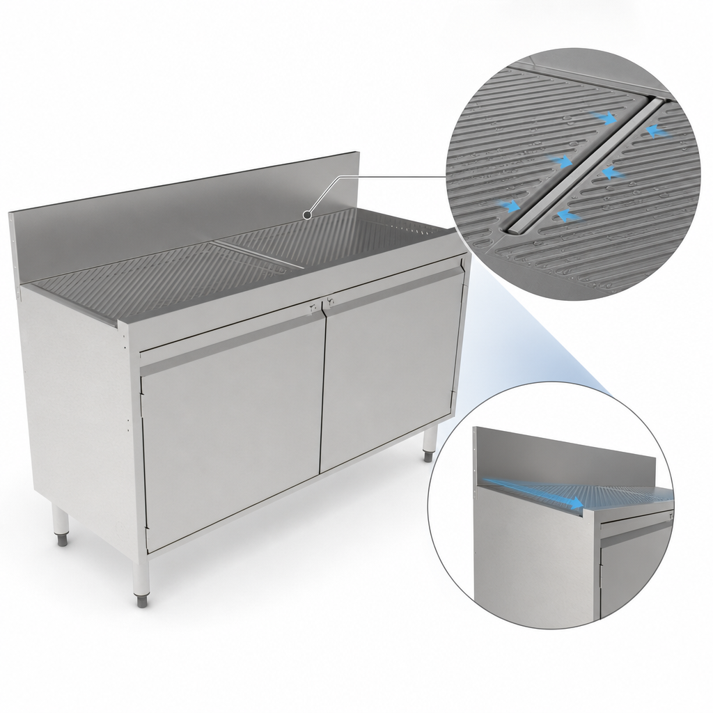 Pitched Drainboard Top