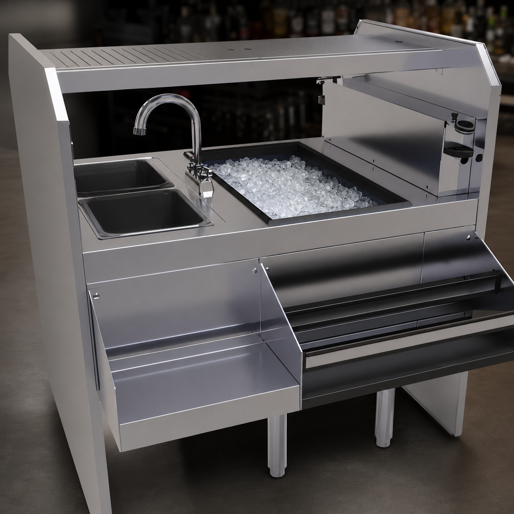Pass-Thru Ice Bin