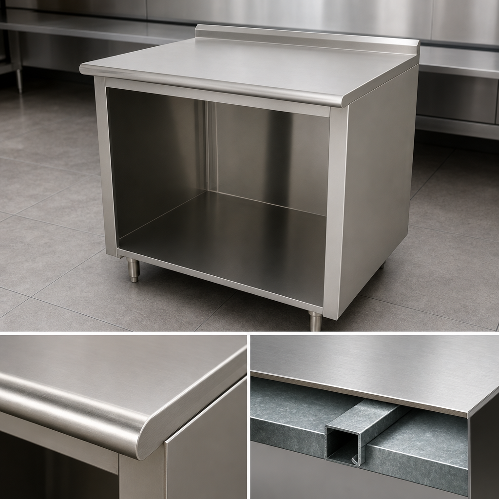 14-Gauge 304 Stainless Steel Top