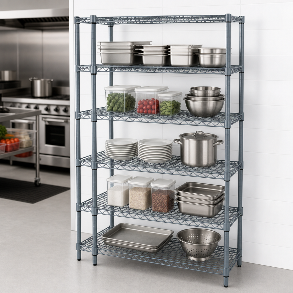 Five Shelves Included