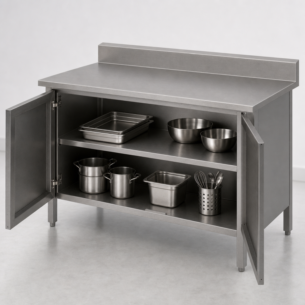Cabinet Base with Hinged Doors