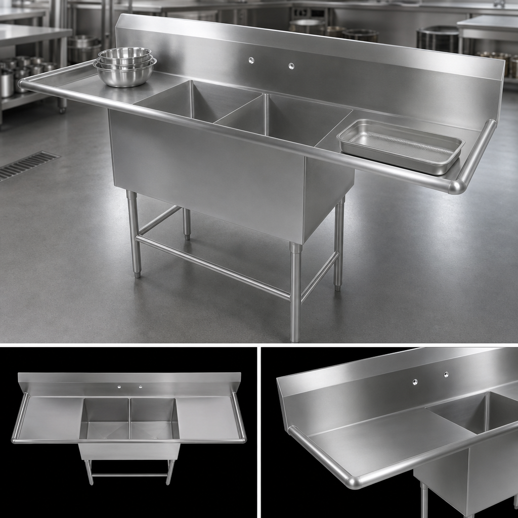 Two Compartments with Dual Drainboards