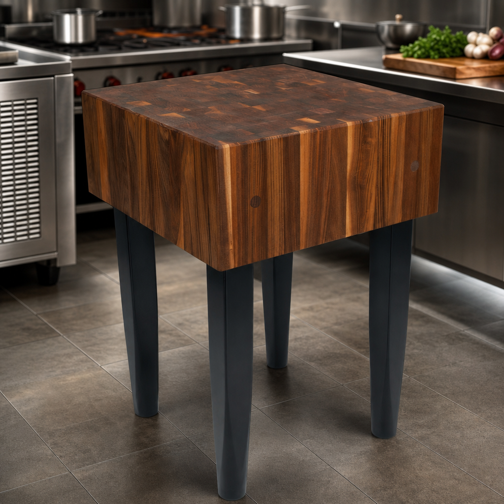 End-Grain Walnut Top