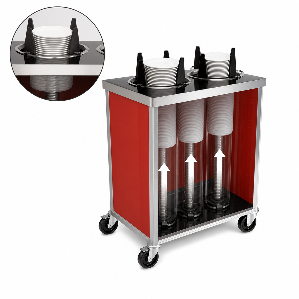 Self-Elevating Dispensing Tubes