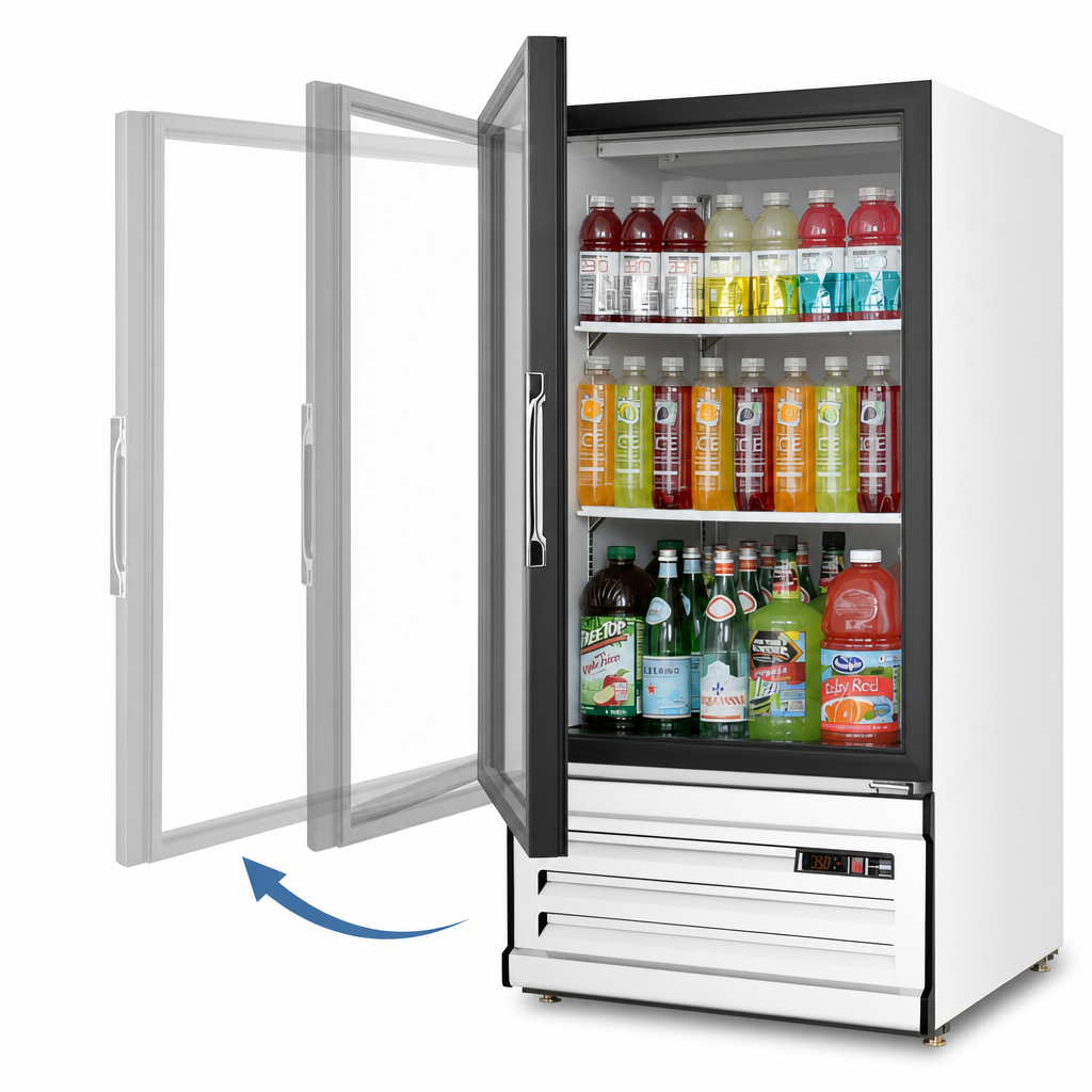 Glass Hinged Self-Closing Door