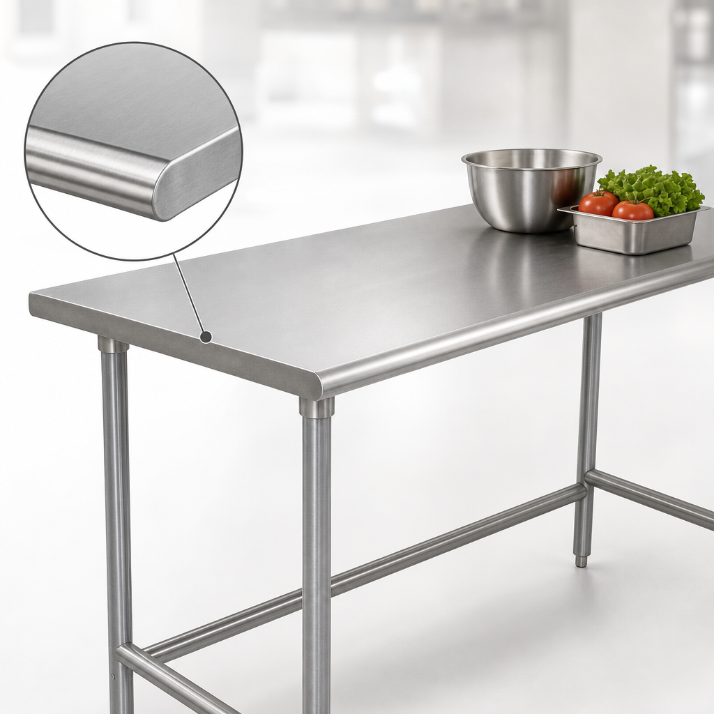 16-Gauge 304 Stainless Steel Top
